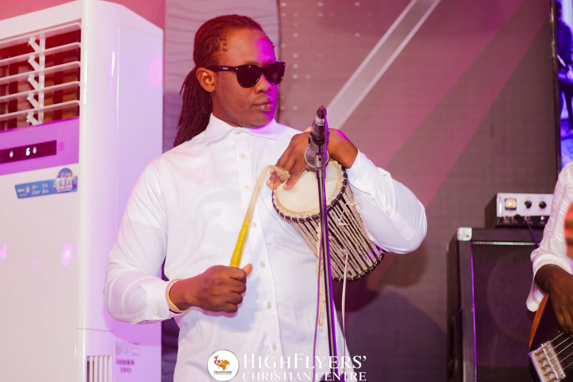 Drummer during praise
